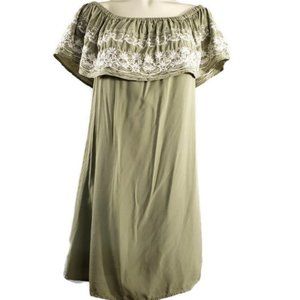 Love Tree off the shoulder long top beautiful embroidery